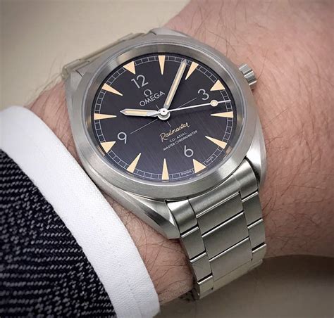 omega railmaster wrist watch